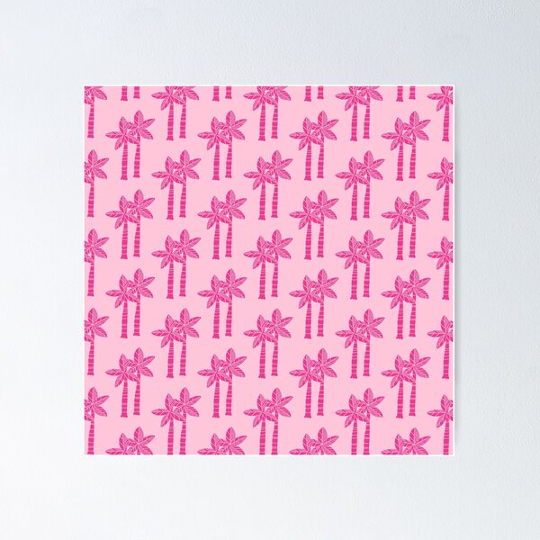 Item preview, Retro Pink Palm Tree Pattern designed and sold by tonymagnerart.