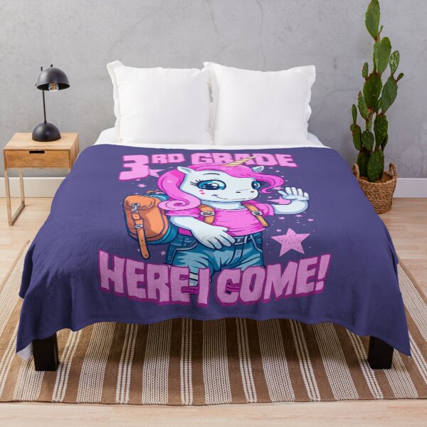 Item preview, 3rd Grade Here I Come Back To First Day Of School Unicorn designed and sold by GrandeDuc.