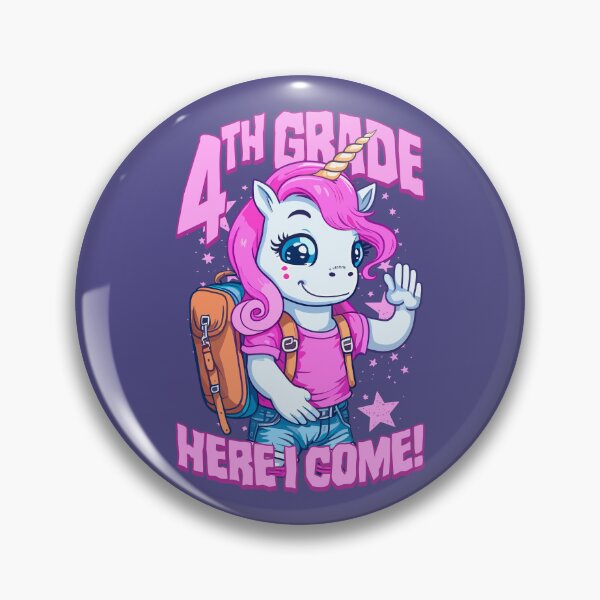 Item preview, 4th Grade Here I Come Back To First Day Of School Unicorn designed and sold by GrandeDuc.