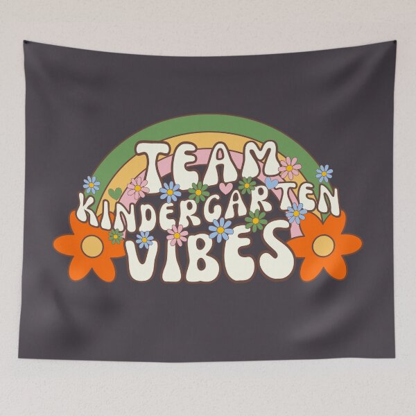 Item preview, Team Kindergarten Vibes Back To School Retro Teacher Kids designed and sold by SunfullyYours.