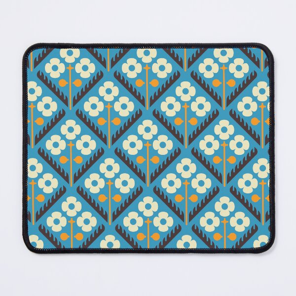 Item preview, KF 0087 C - Vintage Retro Flower 70s Modern Geometric Floral Pattern designed and sold by KhakiFinch.
