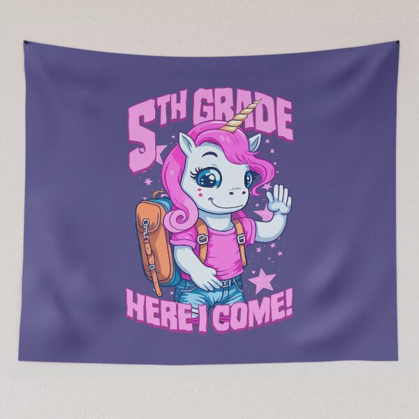 Item preview, 5th Grade Here I Come Back To First Day Of School Unicorn designed and sold by GrandeDuc.