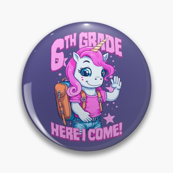 Item preview, 6th Grade Here I Come Back To First Day Of School Unicorn designed and sold by GrandeDuc.
