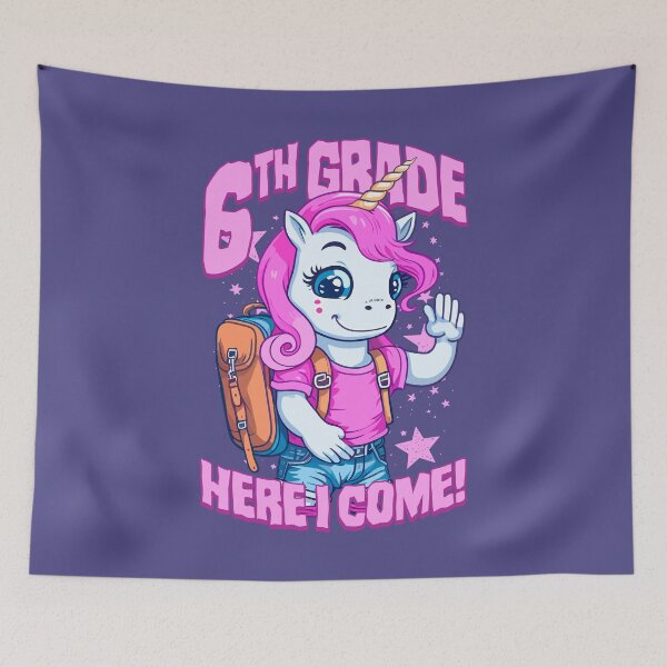 Item preview, 6th Grade Here I Come Back To First Day Of School Unicorn designed and sold by GrandeDuc.