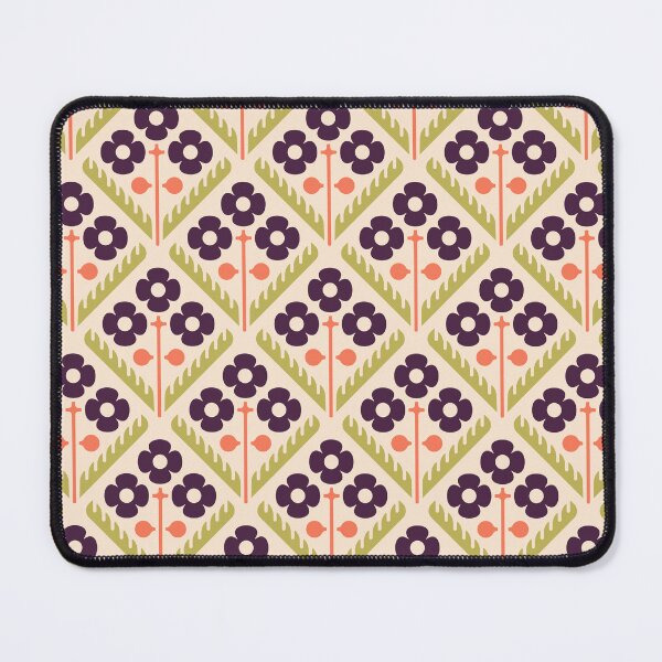 Item preview, KF 0087 H - Vintage Retro Flower 70s Modern Geometric Floral Pattern designed and sold by KhakiFinch.