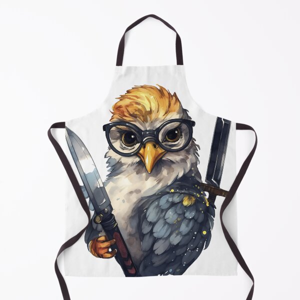 Item preview, Comic chicken chick with a knife. Meme chicken designed and sold by Anastasiia Yurevych.