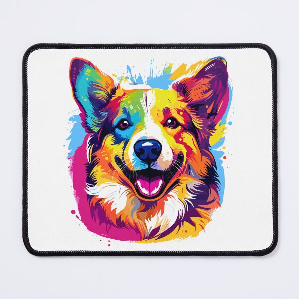 Item preview, Vibrant and Adorable colorful Corgi abstract design. designed and sold by Artbyminga.