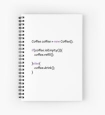 Coffee - code Spiral Notebook