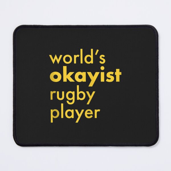 Item preview, World's Okayest Rugby Player - Funny Rugby designed and sold by SabrinaMRowe.
