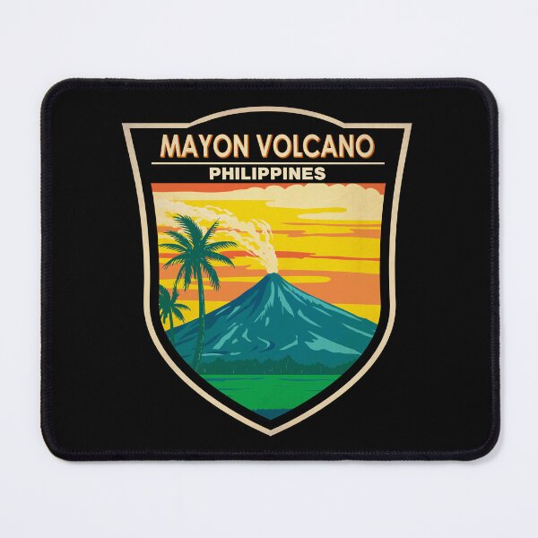Item preview, Mayon Volcano Philippines Badge designed and sold by KrisSidDesigns.