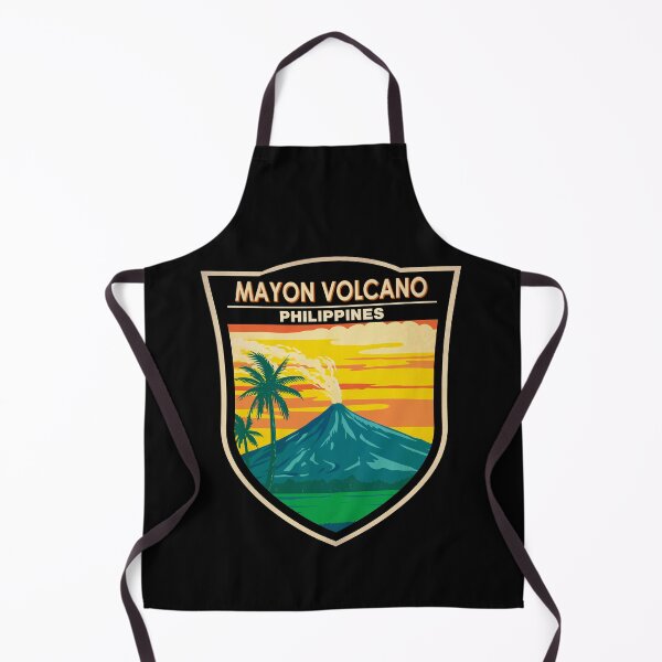 Item preview, Mayon Volcano Philippines Badge designed and sold by KrisSidDesigns.