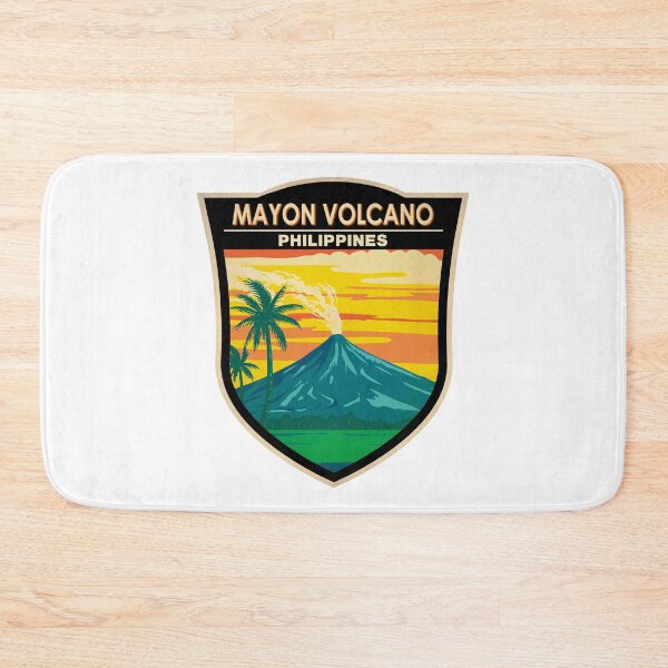 Item preview, Mayon Volcano Philippines Badge designed and sold by KrisSidDesigns.