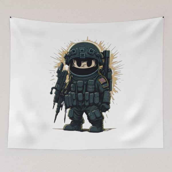 Item preview, Soldier cartoon designed and sold by ProductArtistry.
