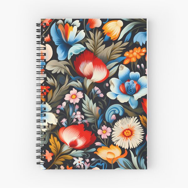 Aperçu de l'œuvre Motif floral vif, dans le style du réalisme folklorique créée et vendue par DaliusD.