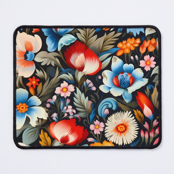 Item preview, Vivid floral pattern, in the style of folkloric realism designed and sold by DaliusD.
