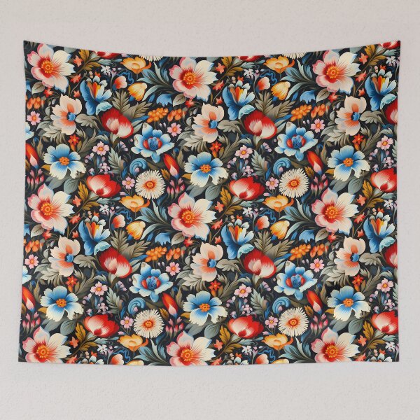 Item preview, Vivid floral pattern, in the style of folkloric realism designed and sold by DaliusD.