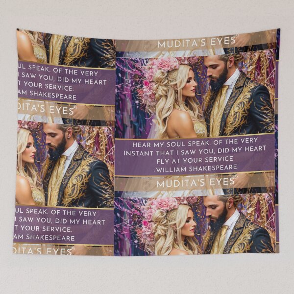 Item preview,    Romantic " Hear my soul speak" Beautiful Wedding Proposal Couple Sticker designed and sold by MuditasEyes.