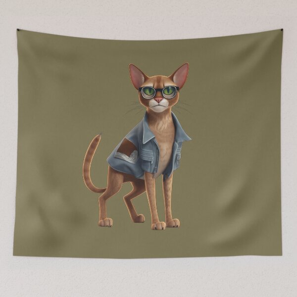 Item preview, The cat in jeans designed and sold by DreamInk Studio.