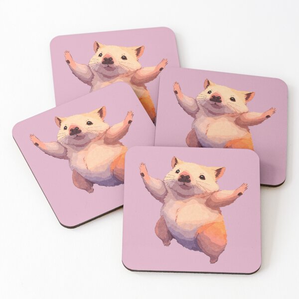 Item preview, DANCING WOMBAT - pink background designed and sold by tinytiger77.
