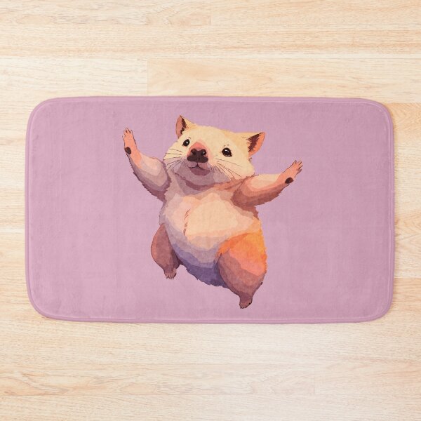 Item preview, DANCING WOMBAT - pink background designed and sold by tinytiger77.