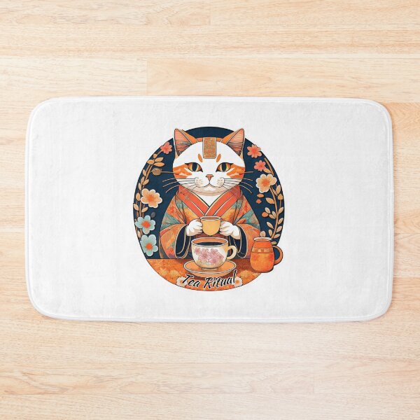 Item preview, Tea ceremony tea ritual cat drinking tea designed and sold by Outofdream1.