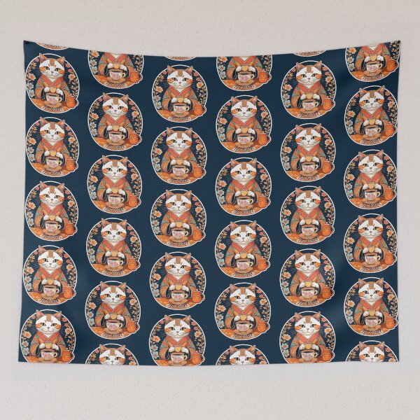 Item preview, Tea ceremony tea ritual cat drinking tea designed and sold by Outofdream1.