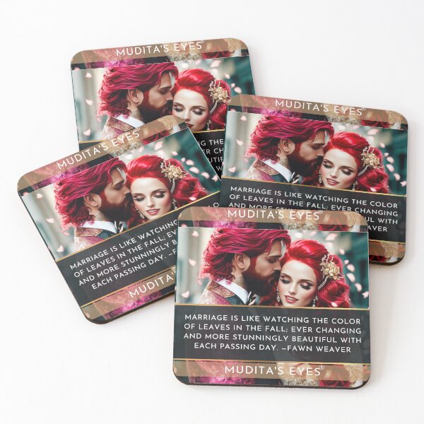 Item preview,    Romantic " Marriage is like watching,," Beautiful Wedding Proposal Couple Sticker designed and sold by MuditasEyes.