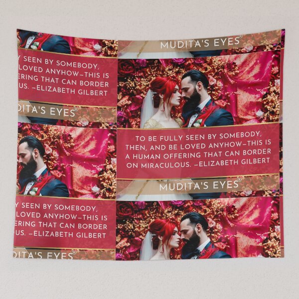 Item preview,    Romantic " To be fully seen by somebody" Beautiful Wedding Proposal Couple Sticker designed and sold by MuditasEyes.