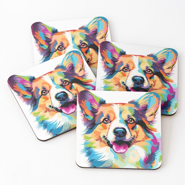 Item preview, Adorable colorful Corgi abstract design. designed and sold by Artbyminga.