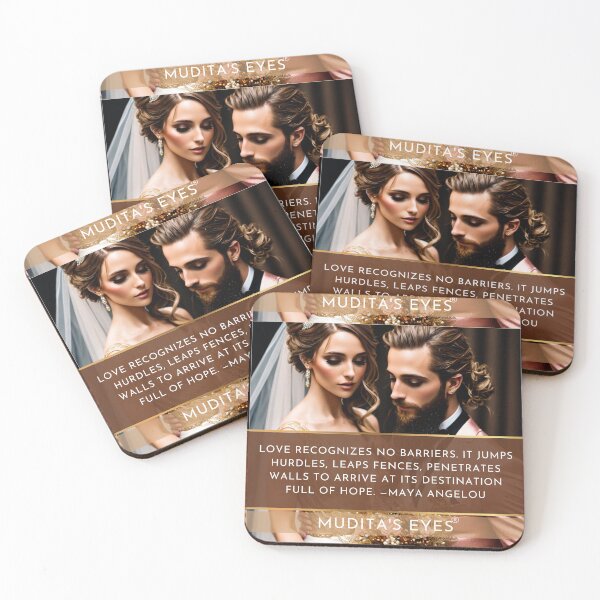 Item preview,    Romantic " Love recognizes no barriers" Beautiful Wedding Proposal Couple Sticker designed and sold by MuditasEyes.