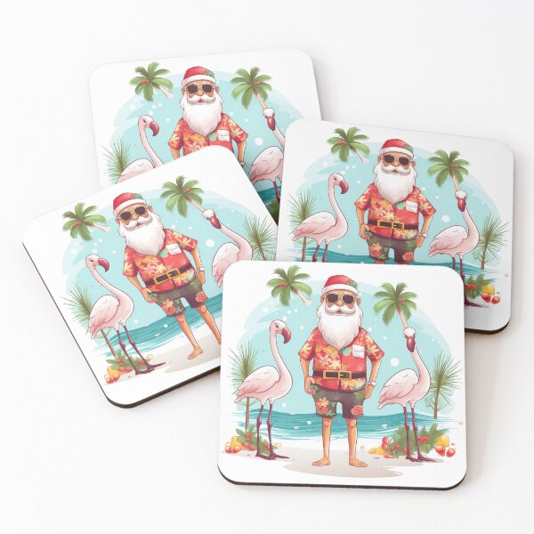 Item preview, Merry Christmas in July Santa on the beach designed and sold by Sara_Design.