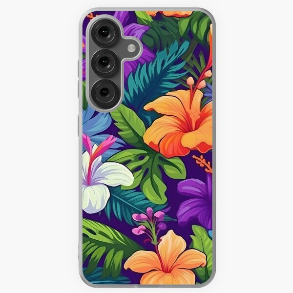Aperçu de l'œuvre  Conception colorée de fleurs hawaïennes | Art floral tropical | Décor hawaïen créée et vendue par lipe1984.