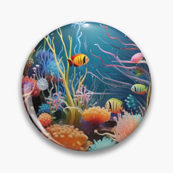 Artikelvorschau, Bunte Unterwasserszene der Korallenriffe mit tropischen Fischen entworfen und verkauft von MagicStrawberry.