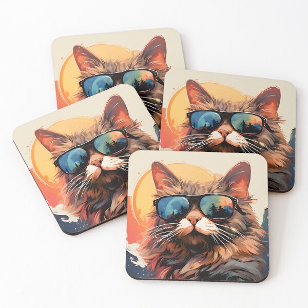 Item preview, The cool vintage cat designed and sold by Monkey-Bar.
