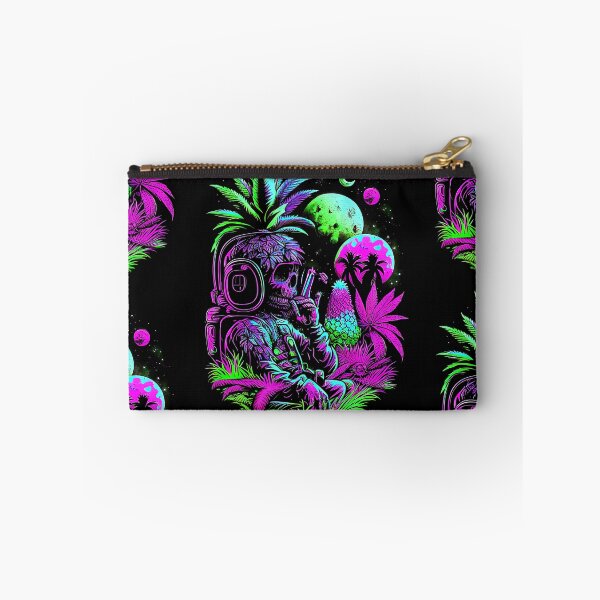 Item preview, Trippy Astronaut in Alien Planet Pineapple Skull Retro Art designed and sold by MindWave THC.