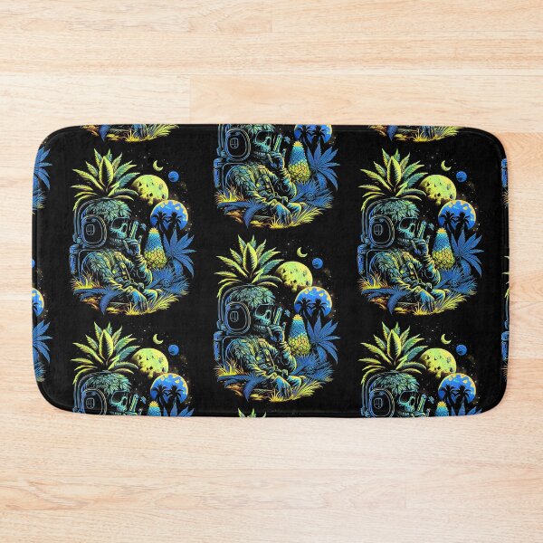 Item preview, Trippy Astronaut in Alien Planet Pineapple Skull Retro Art designed and sold by MindWave THC.