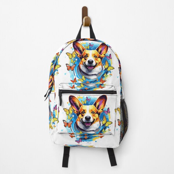 Item preview, Adorable colorful Butterfly Corgi abstract design. designed and sold by Artbyminga.
