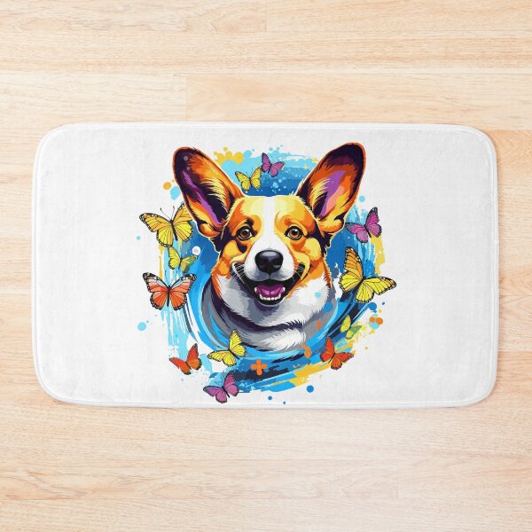 Item preview, Adorable colorful Butterfly Corgi abstract design. designed and sold by Artbyminga.