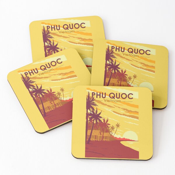 Artikelvorschau, Phu Quoc Island Vietnam Reisekunst Vintage entworfen und verkauft von KrisSidDesigns.