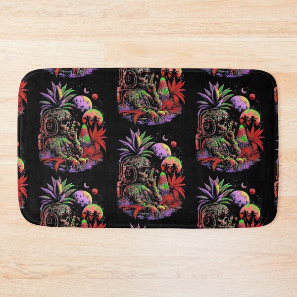 Item preview, Trippy Astronaut in Alien Planet Pineapple Skull Retro Art designed and sold by MindWave THC.