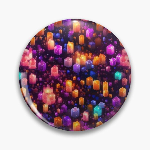 Item preview, Aesthetic Glowing Crystals Pattern designed and sold by MythicPrompts.