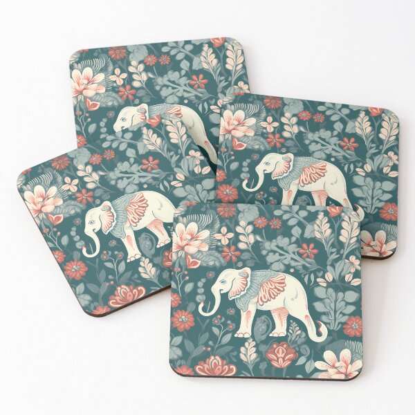 Item preview, Seamless pattern with an elephant and flowers, pristine naturalism designed and sold by DaliusD.