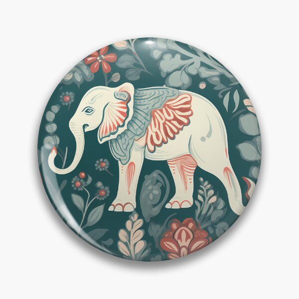 Item preview, Seamless pattern with an elephant and flowers, pristine naturalism designed and sold by DaliusD.