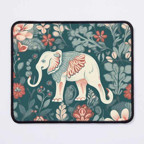 Item preview, Seamless pattern with an elephant and flowers, pristine naturalism designed and sold by DaliusD.