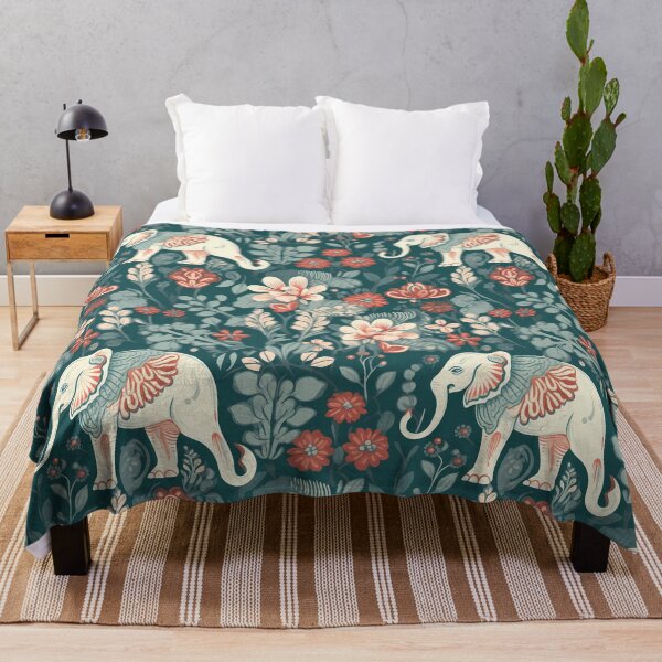 Item preview, Seamless pattern with an elephant and flowers, pristine naturalism designed and sold by DaliusD.