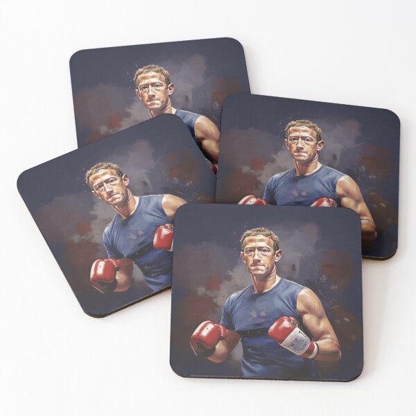 Item preview, Zuckerberg as a boxer designed and sold by spiritedmuse.