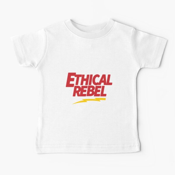 Ethical Kid Rebels Red and Yellow Baby T-Shirt