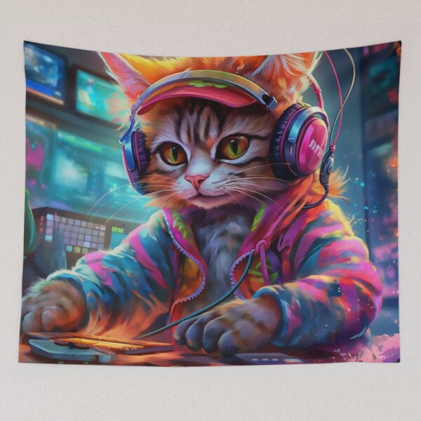 Item preview, Deejay Cat designed and sold by Dawn van Doorn.