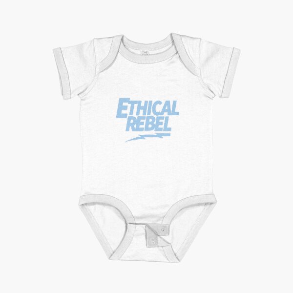 Ethical Kid Rebels Blue Short Sleeve Baby One-Piece