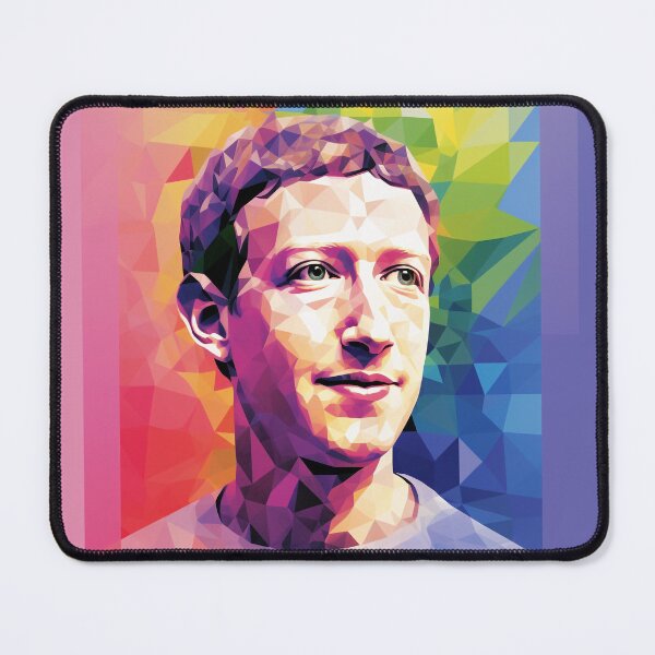 Item preview, Zuckerberg gay rainbow pride designed and sold by spiritedmuse.